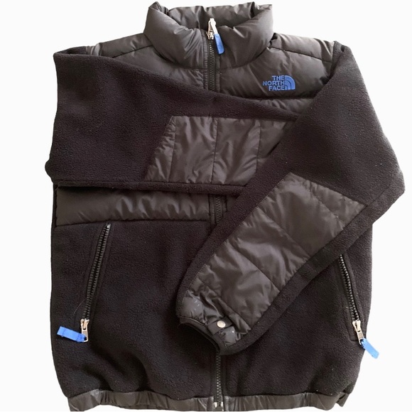 THE NORTH FACE BOYS JACKET BLACK WITH BLUE SIZE M AGE 10 - 12 - Picture 2 of 10